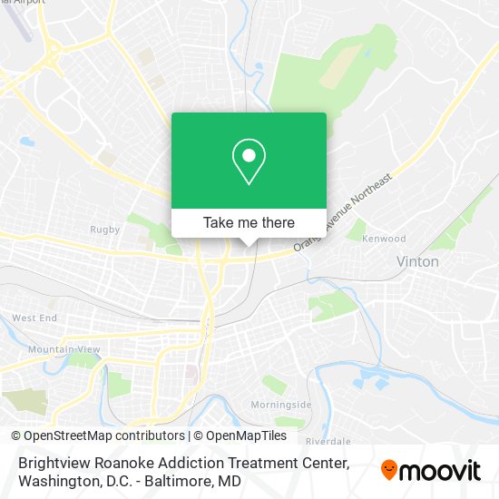 Brightview Roanoke Addiction Treatment Center map