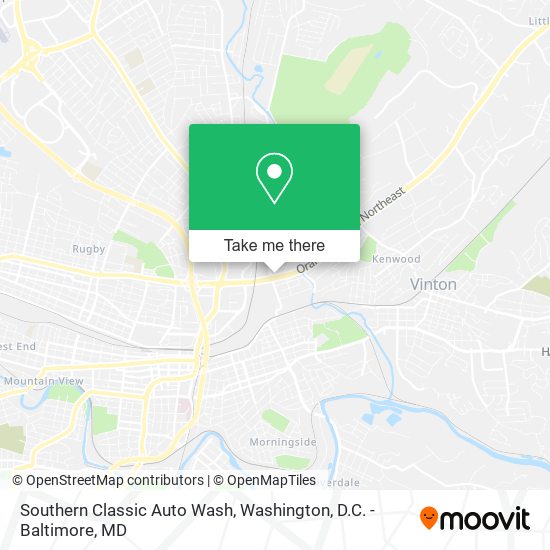 Southern Classic Auto Wash map