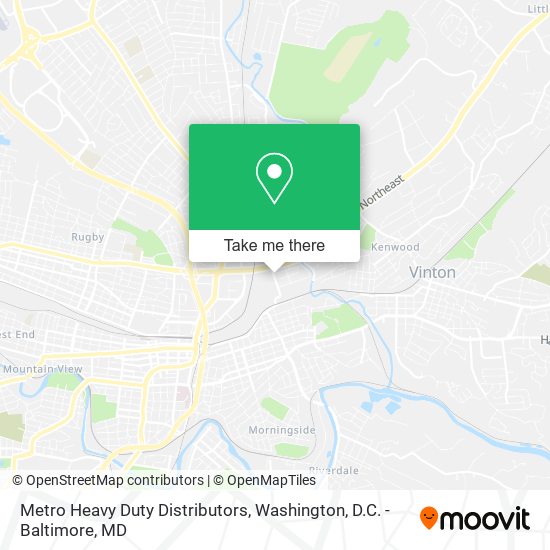 Metro Heavy Duty Distributors map