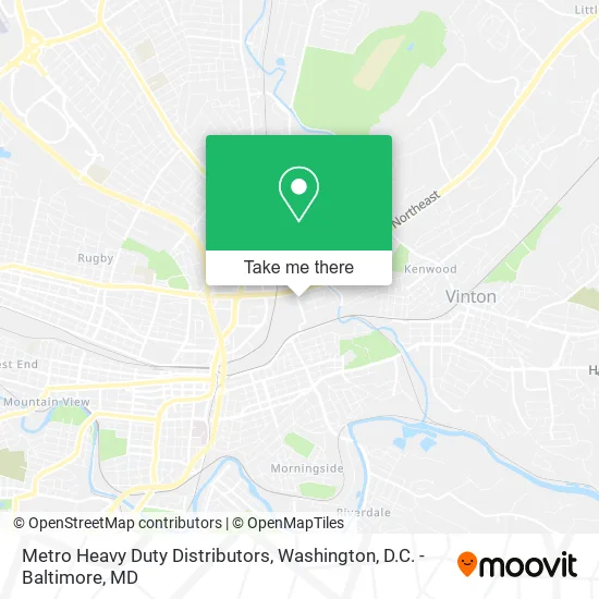 Metro Heavy Duty Distributors map