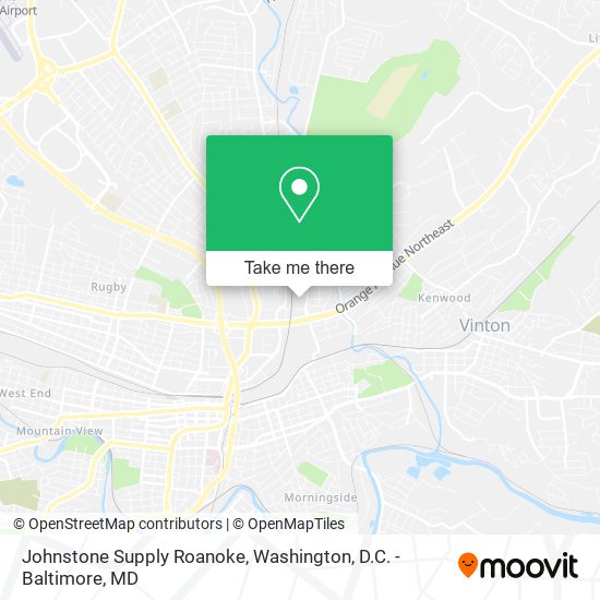 Johnstone Supply Roanoke map