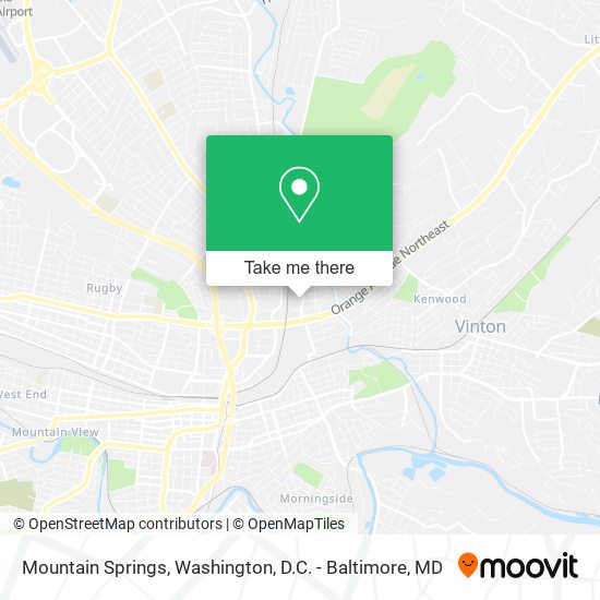 Mapa de Mountain Springs