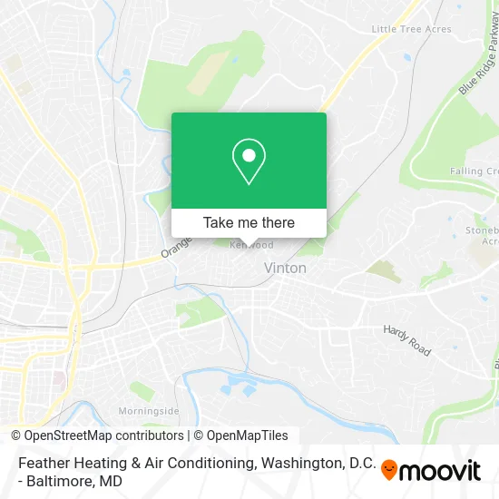 Feather Heating & Air Conditioning map