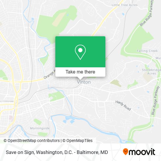 Save on Sign map