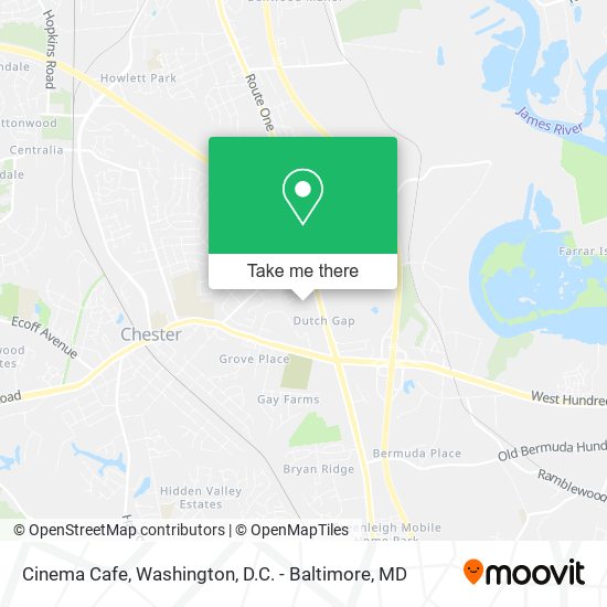 Cinema Cafe map
