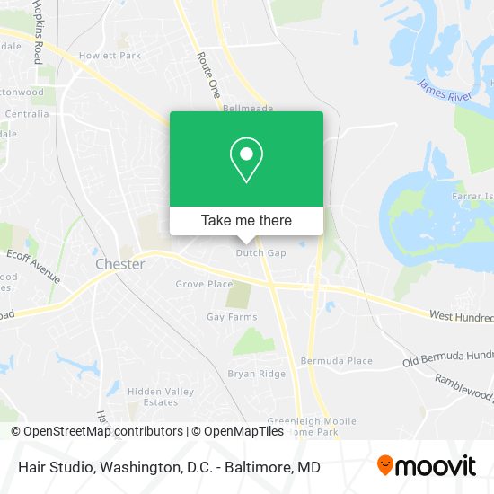 Hair Studio map