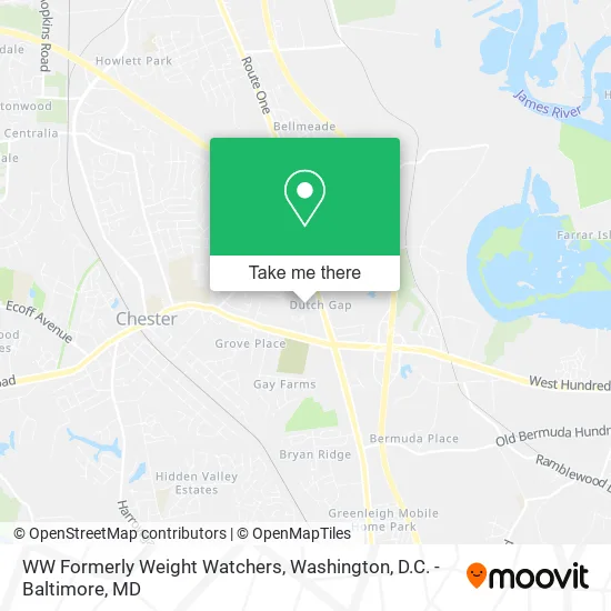 WW Formerly Weight Watchers map