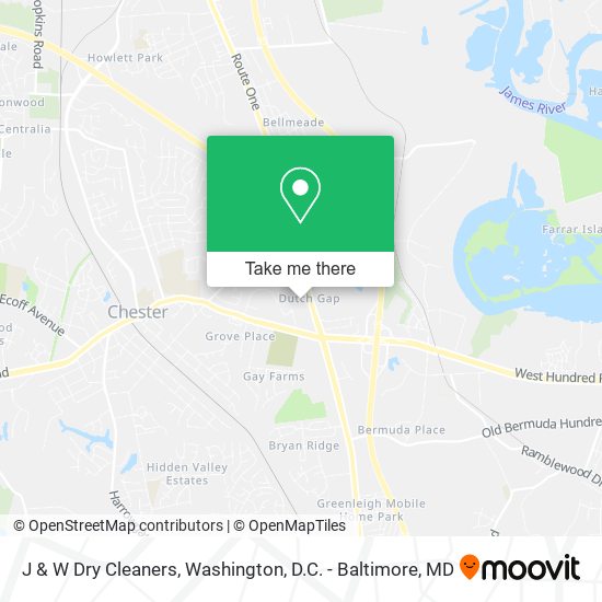 Mapa de J & W Dry Cleaners