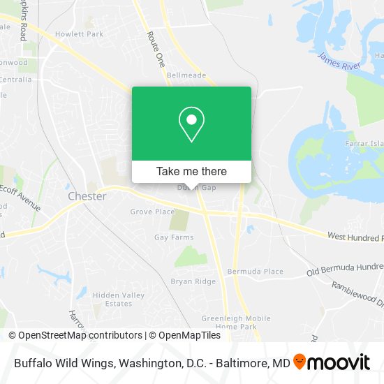 Buffalo Wild Wings map
