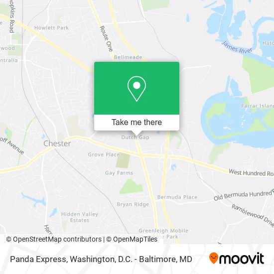 Panda Express map