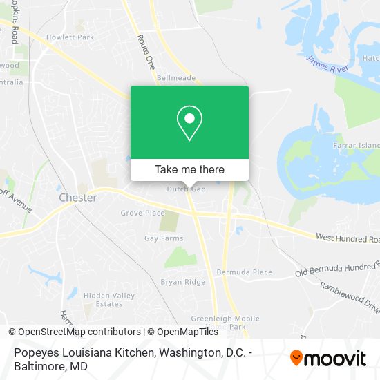Popeyes Louisiana Kitchen map