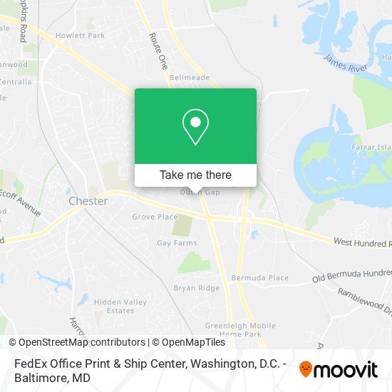 FedEx Office Print & Ship Center map