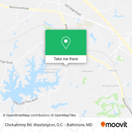 Chckahmny Rd map
