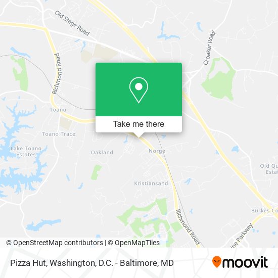 Pizza Hut map