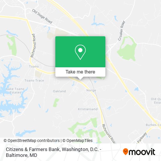 Citizens & Farmers Bank map