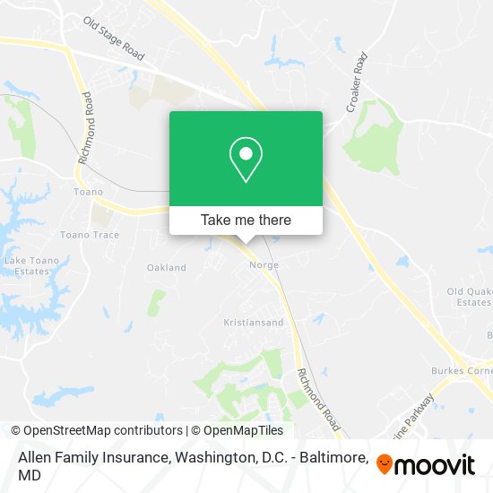 Mapa de Allen Family Insurance