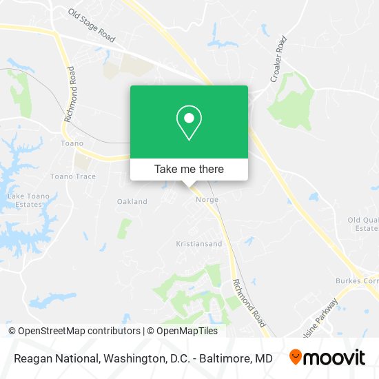 Reagan National map