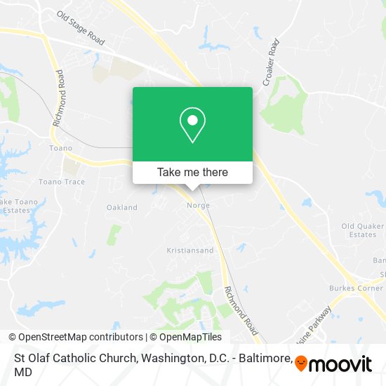 St Olaf Catholic Church map