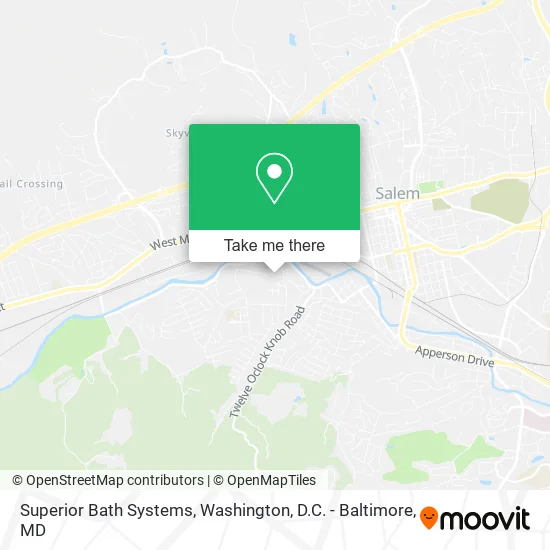 Mapa de Superior Bath Systems