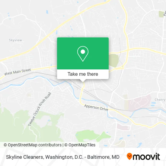 Skyline Cleaners map