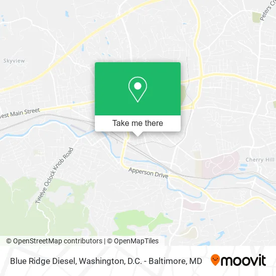 Mapa de Blue Ridge Diesel