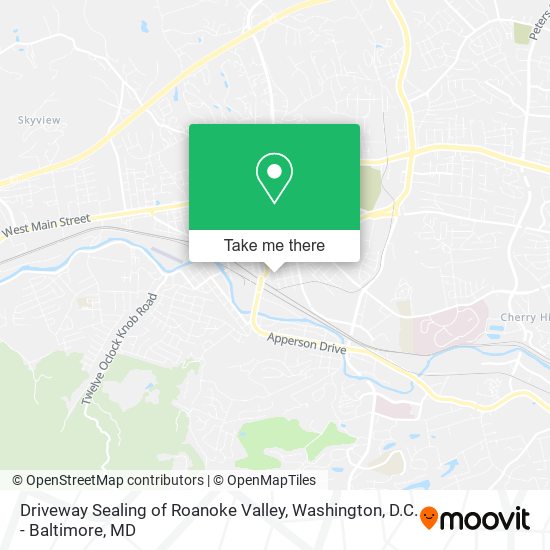 Driveway Sealing of Roanoke Valley map