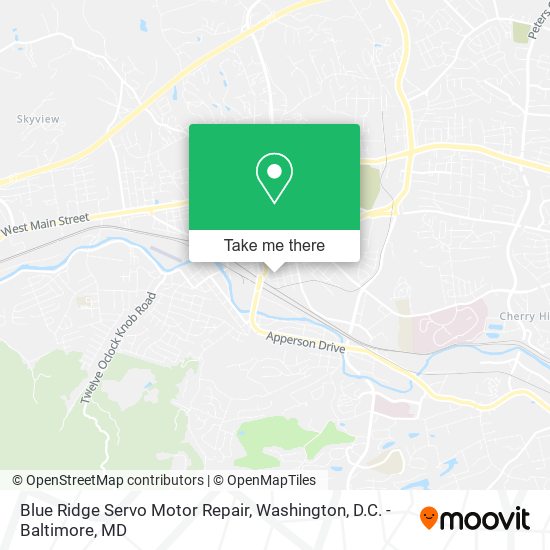 Mapa de Blue Ridge Servo Motor Repair