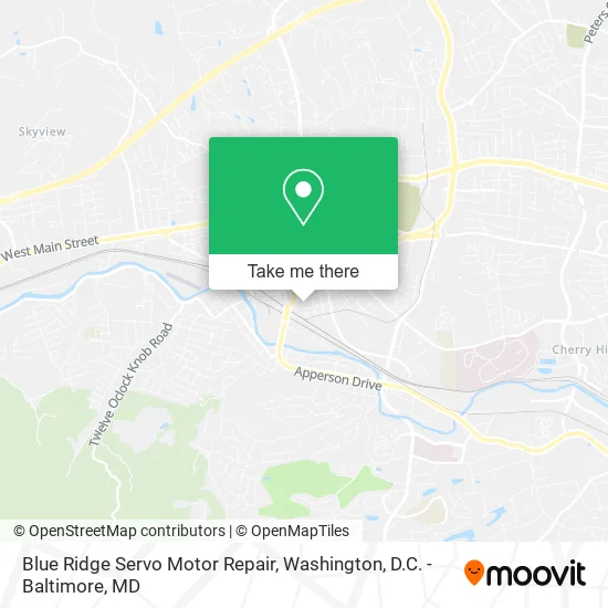 Mapa de Blue Ridge Servo Motor Repair