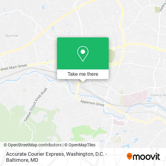 Accurate Courier Express map