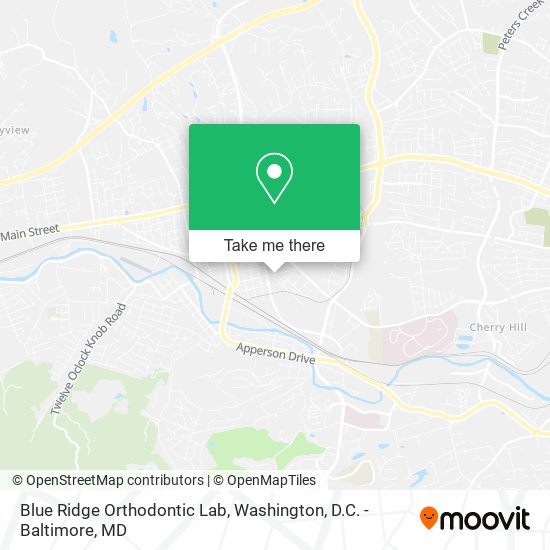 Blue Ridge Orthodontic Lab map