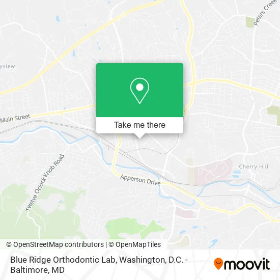 Mapa de Blue Ridge Orthodontic Lab