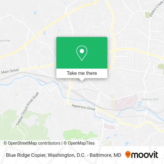 Blue Ridge Copier map