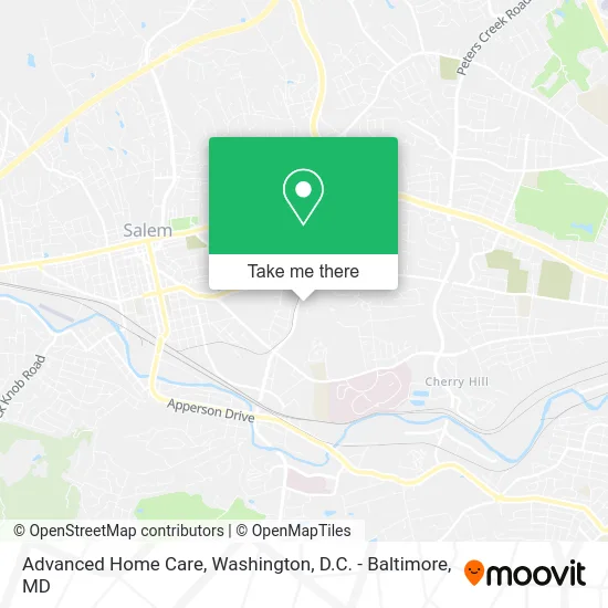 Advanced Home Care map
