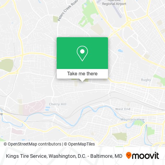 Mapa de Kings Tire Service