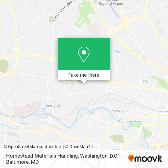 Mapa de Homestead Materials Handling