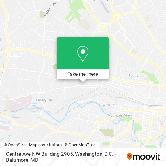 Mapa de Centre Ave NW Building 2905