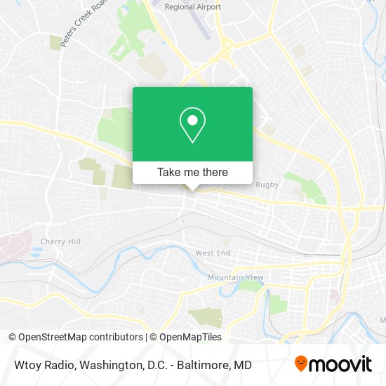 Wtoy Radio map