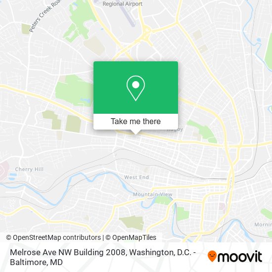 Melrose Ave NW Building 2008 map