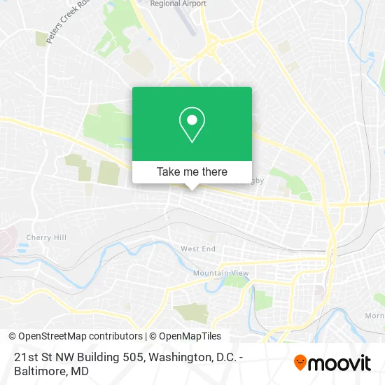 Mapa de 21st St NW Building 505