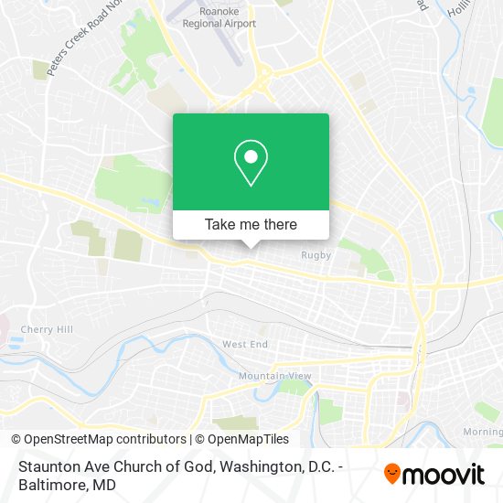 Staunton Ave Church of God map