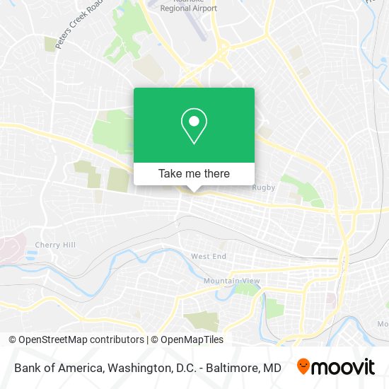 Bank of America map
