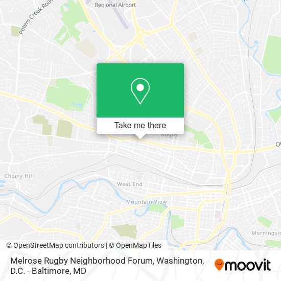 Mapa de Melrose Rugby Neighborhood Forum