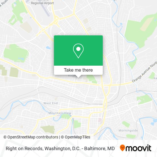 Right on Records map