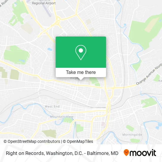 Mapa de Right on Records