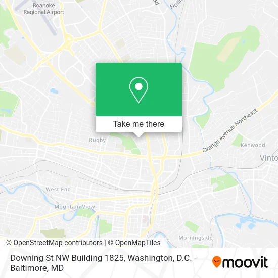 Downing St NW Building 1825 map