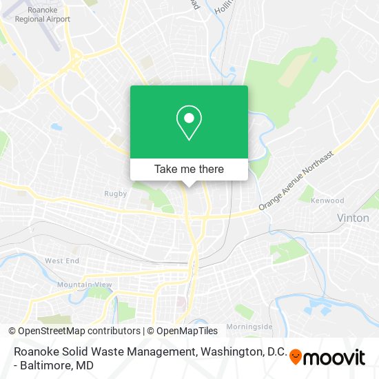 Roanoke Solid Waste Management map