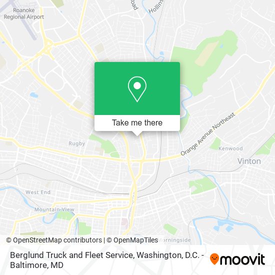 Mapa de Berglund Truck and Fleet Service