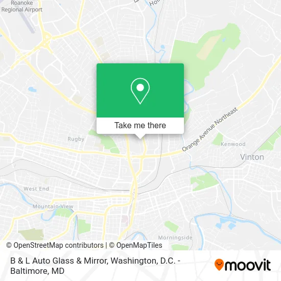 B & L Auto Glass & Mirror map