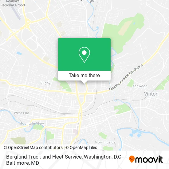 Mapa de Berglund Truck and Fleet Service