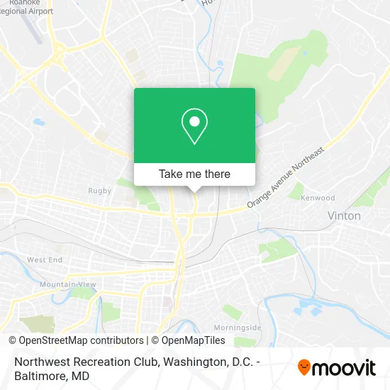 Northwest Recreation Club map